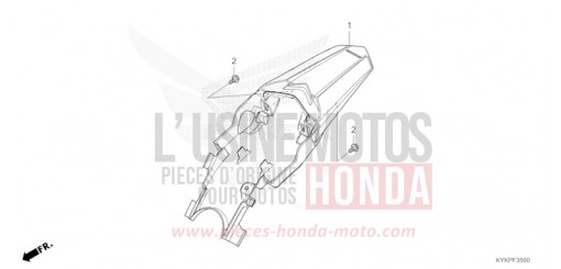 REAR FENDER CRF110FR de 2024